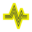 Icon Herzfrequenz in den Farben von SOS Humanity.
